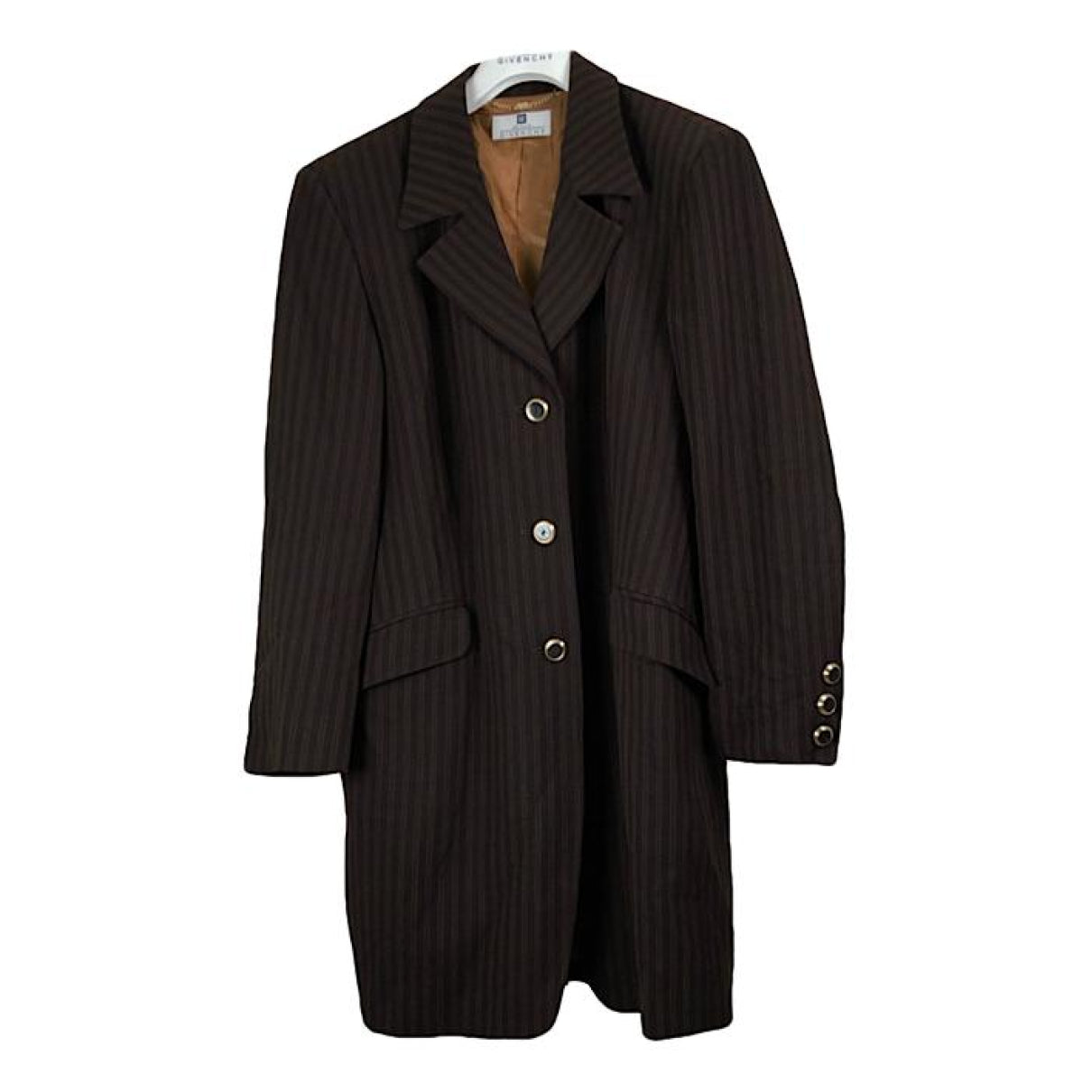 Givenchy Brown Wool Trench Coat image 1