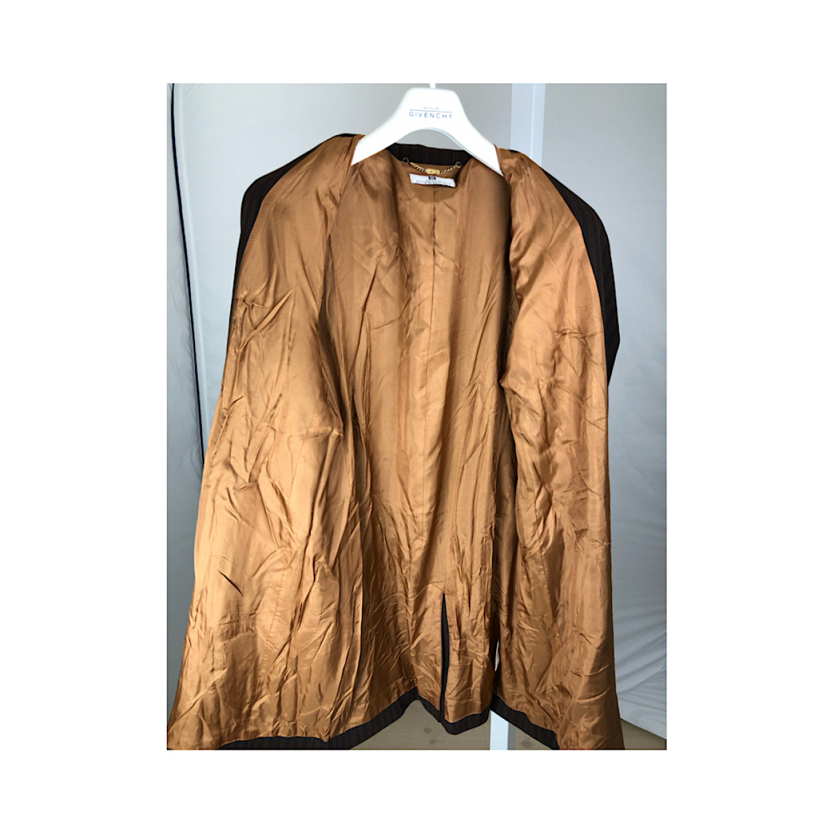 Givenchy Brown Wool Trench Coat image 2