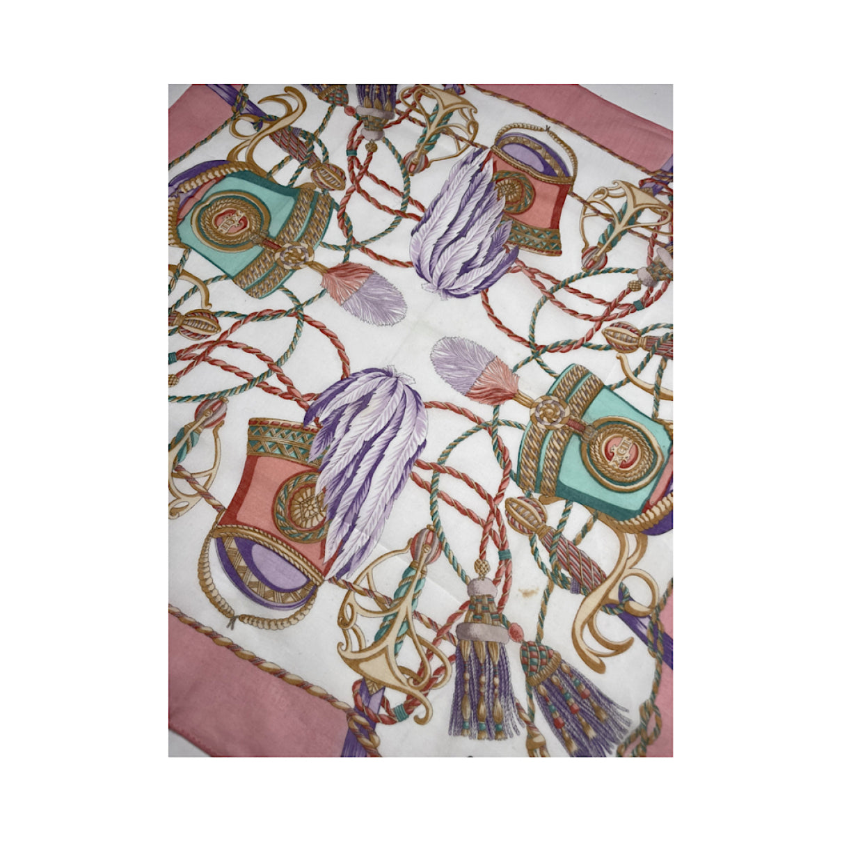 Celine Pink Silk Silk Handkerchief image 3