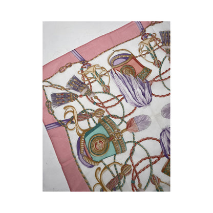 Celine Pink Silk Silk Handkerchief image 4