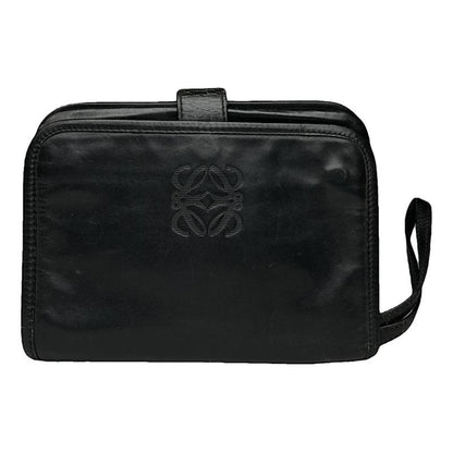 Loewe Barcelona Black Patent Leather Clutch Bag image 1