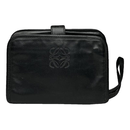 Loewe Barcelona Black Patent Leather Clutch Bag image 1