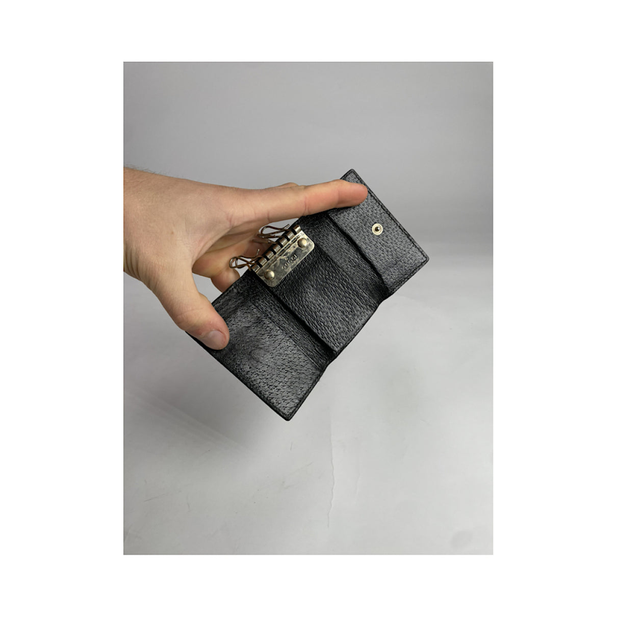 Gucci GG Blooms  Black Leather Purse image 5