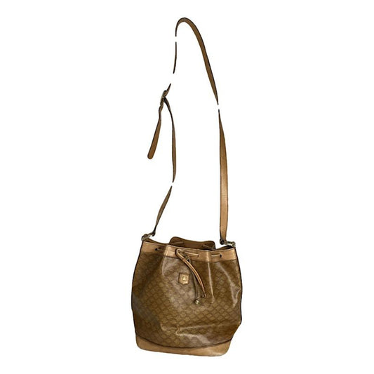 Celine SAC SEAU Gold Leather Handbag image 1