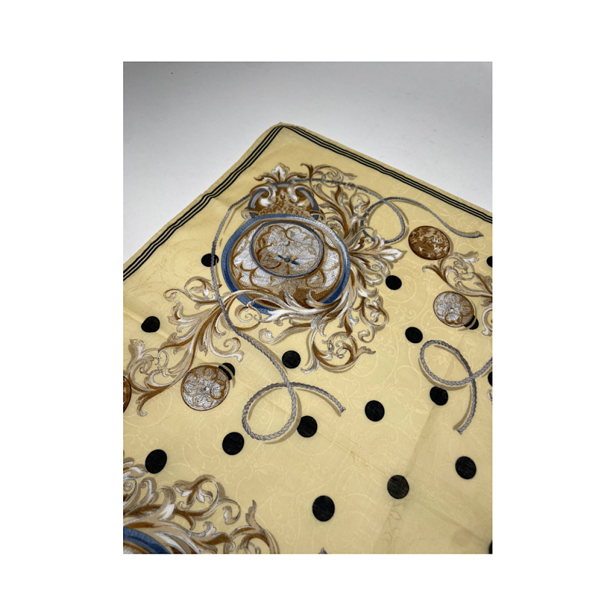 Celine Yellow Silk Silk Handkerchief image 4