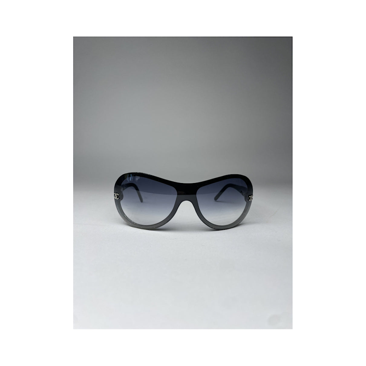 Chanel Black Plastic Sunglasses image 2