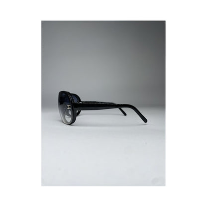 Chanel Black Plastic Sunglasses image 3