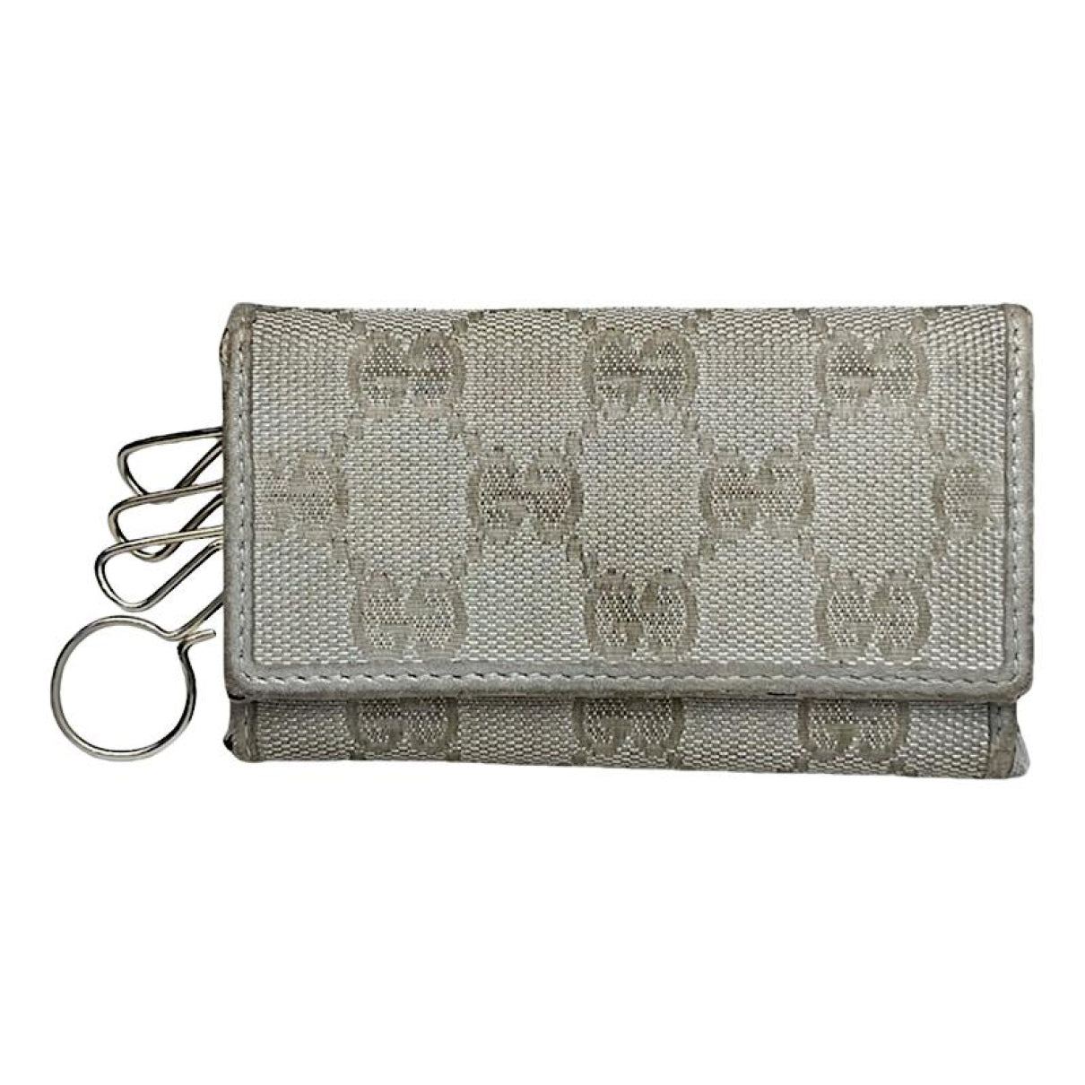 Gucci GG Blooms  Silver Leather Purse image 1