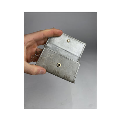 Gucci GG Blooms  Silver Leather Purse image 3