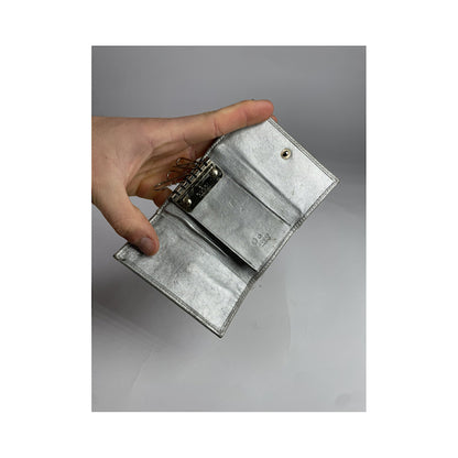Gucci GG Blooms  Silver Leather Purse image 4