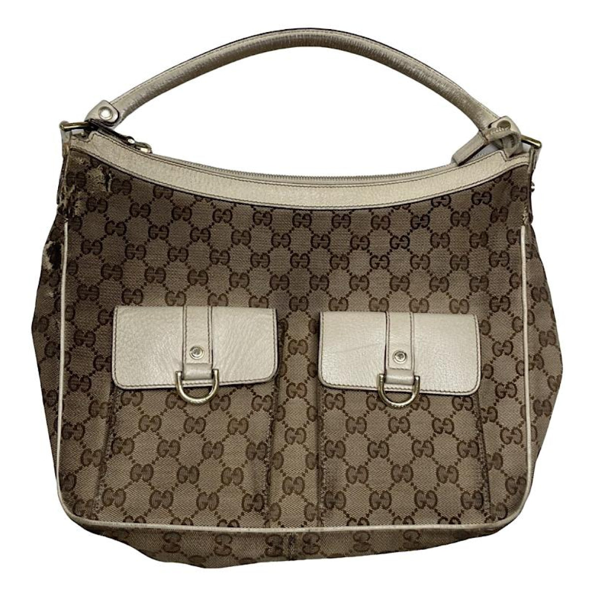 Gucci Jackie Vintage  Beige Leather Handbag image 1