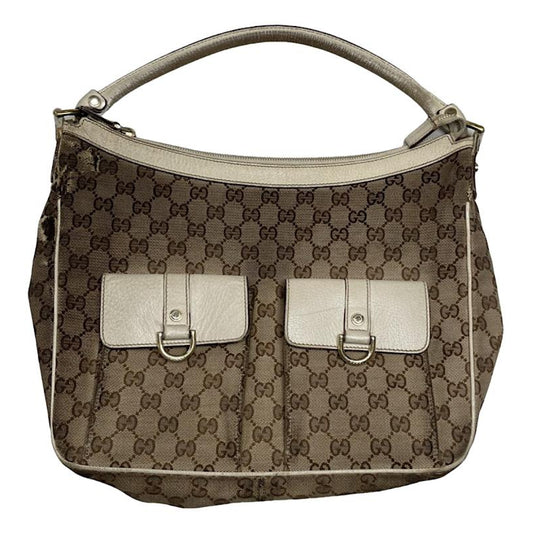 Gucci Jackie Vintage  Beige Leather Handbag image 1