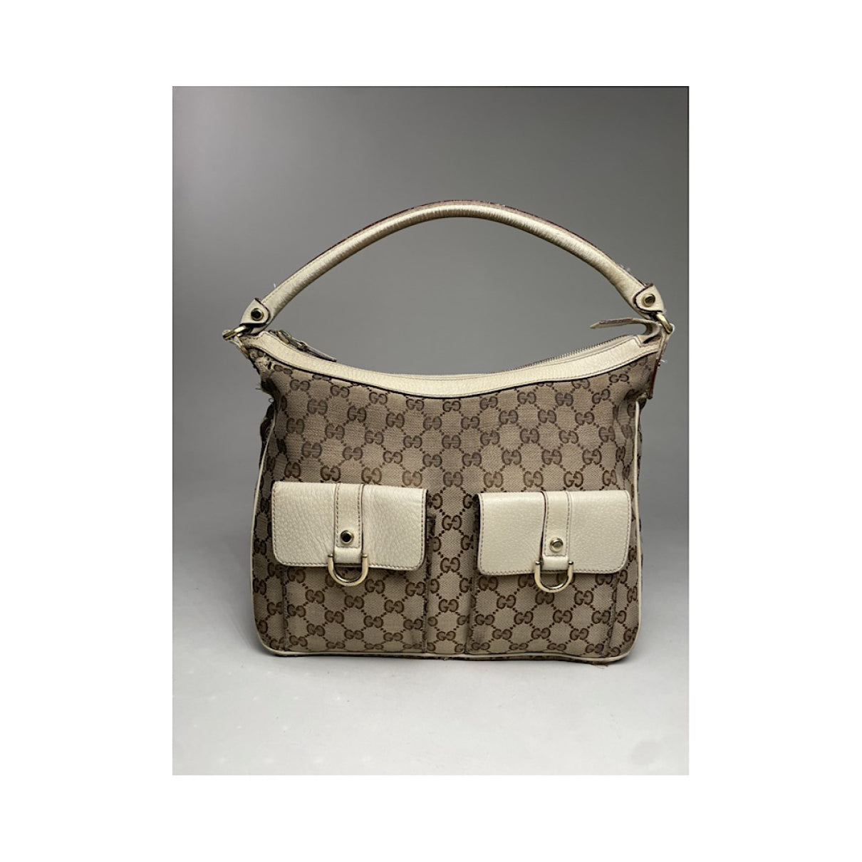 Gucci Jackie Vintage  Beige Leather Handbag image 3