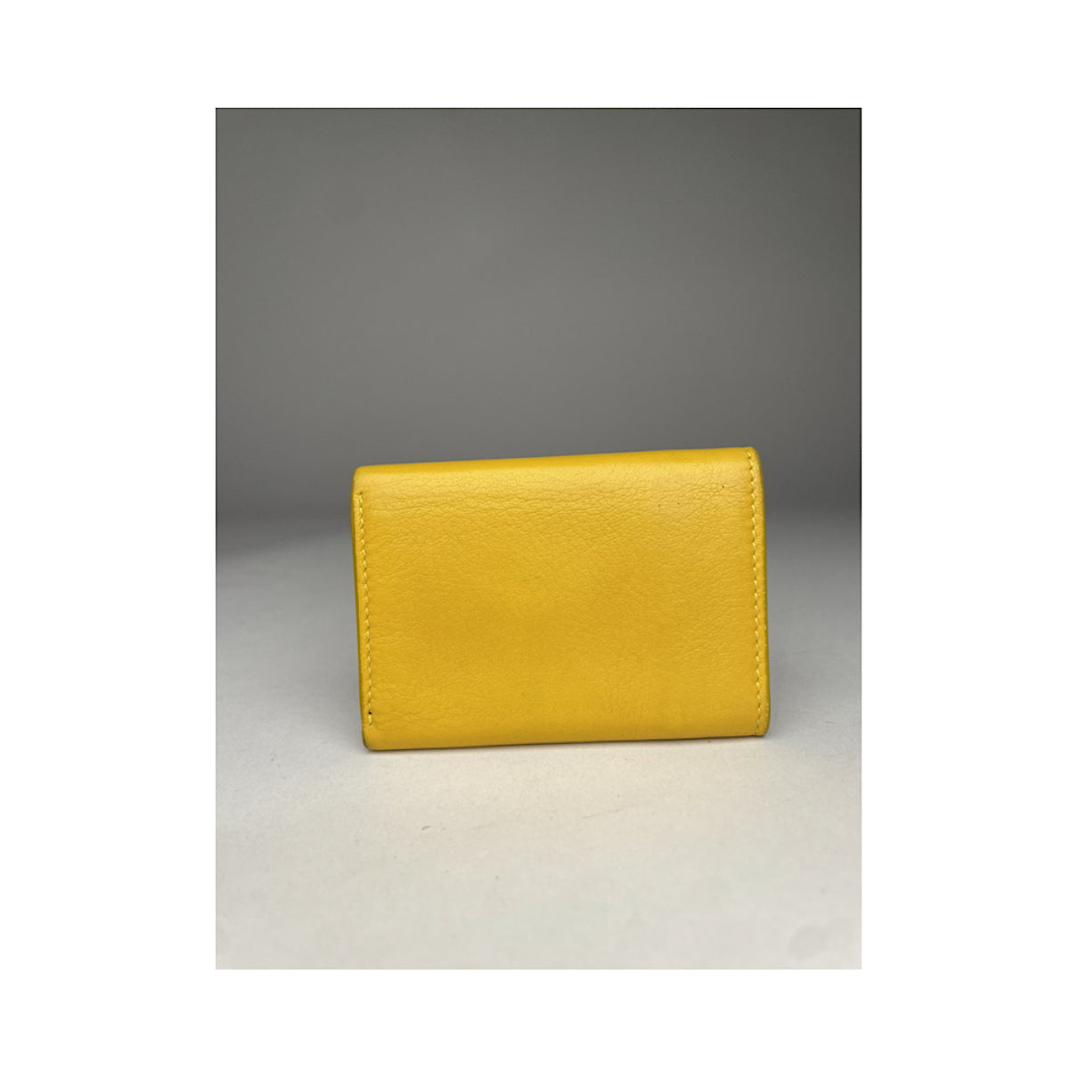 Balenciaga Yellow Leather Wallet image 2