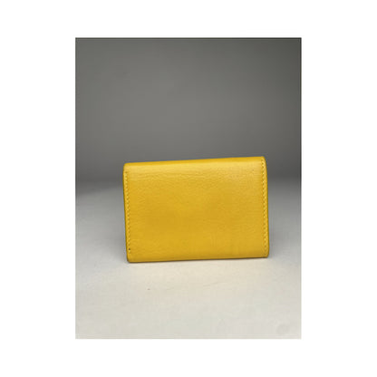 Balenciaga Yellow Leather Wallet image 2