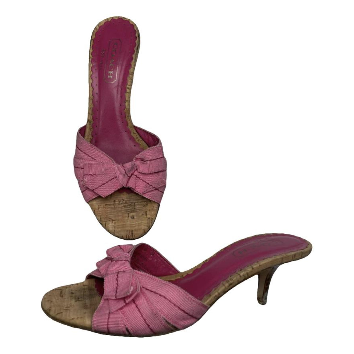 Coach Pink Leather Heel image 1