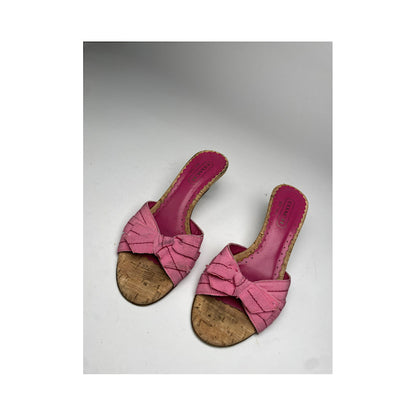 Coach Pink Leather Heel image 5