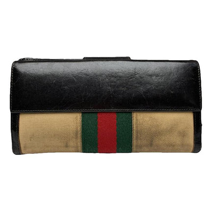 Gucci GG Blooms Beige Cotton Wallet image 1