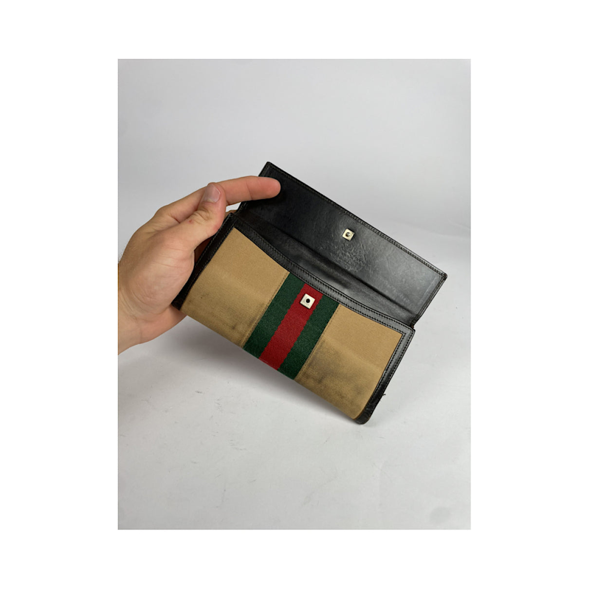 Gucci GG Blooms Beige Cotton Wallet image 4