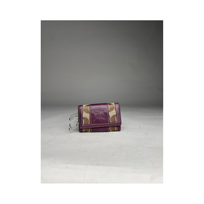 Coach Purple Leather Purse image 4