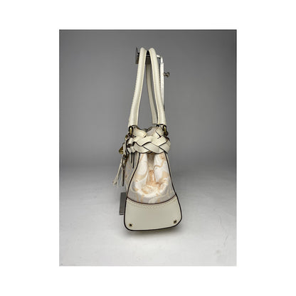 Coach Signature Sufflette White Leather Handbag image 5