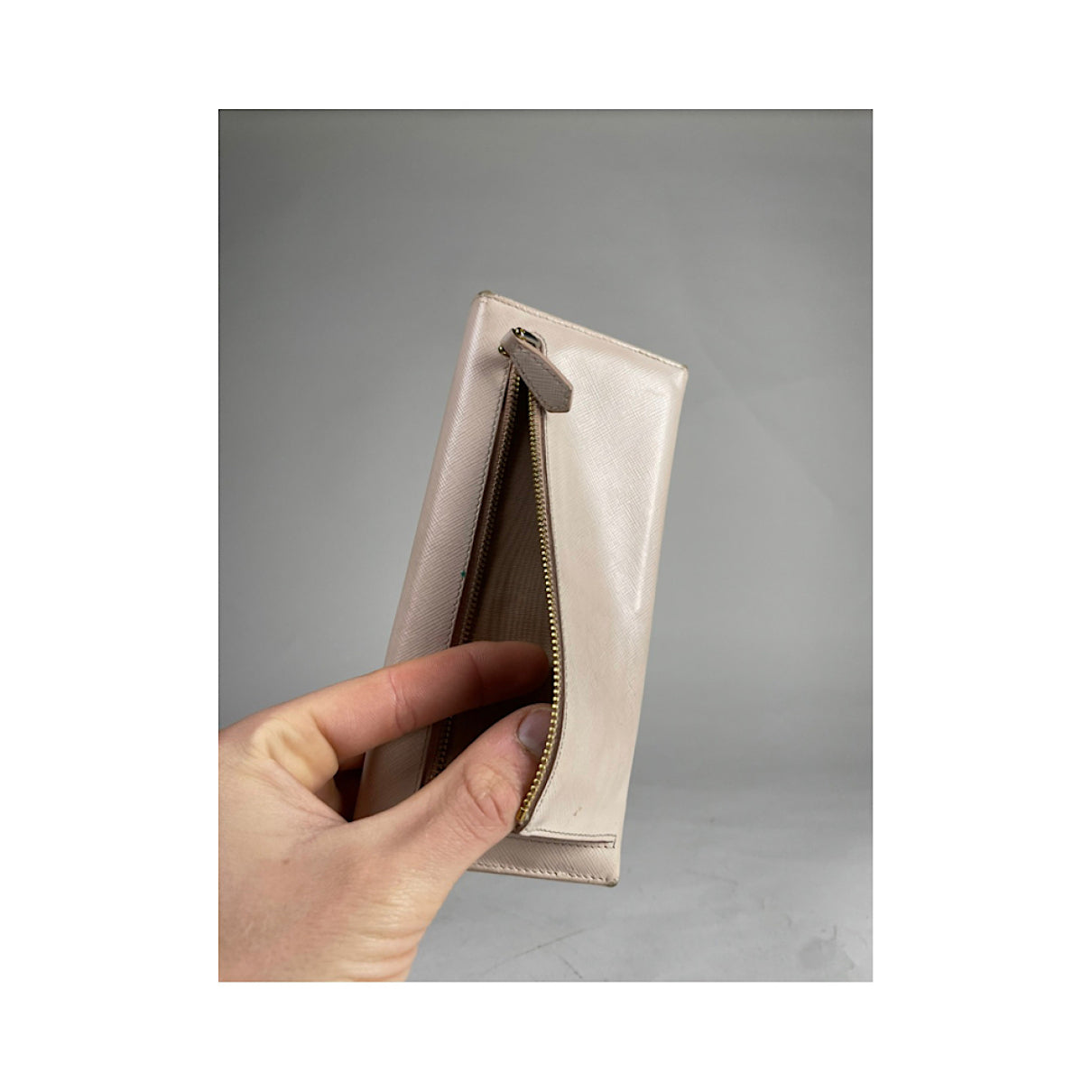 Prada Beige Leather Wallet image 3