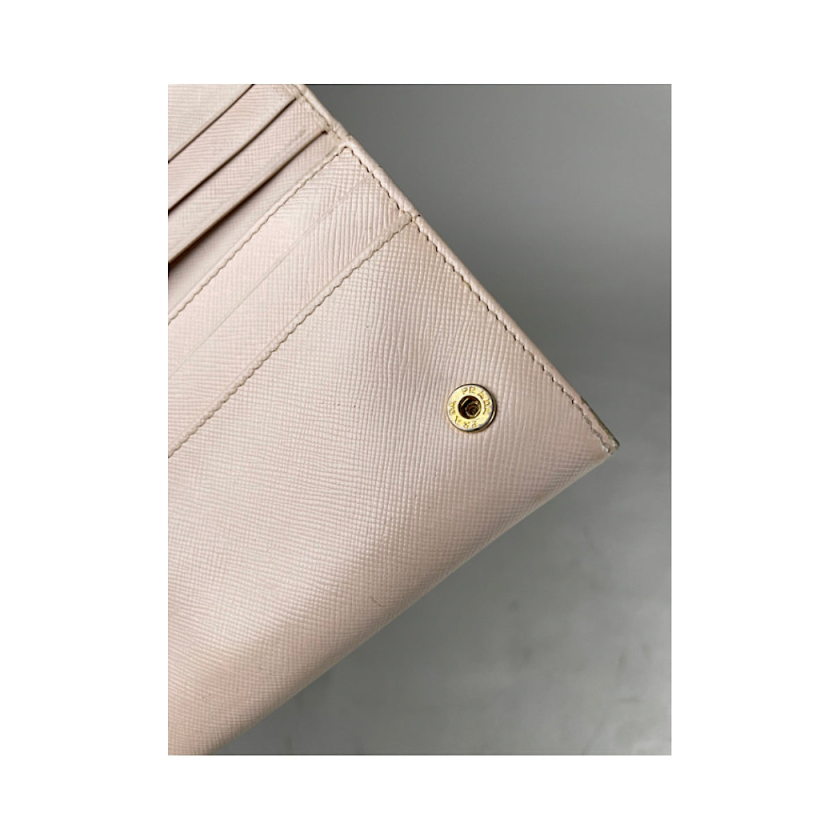 Prada Beige Leather Wallet image 5
