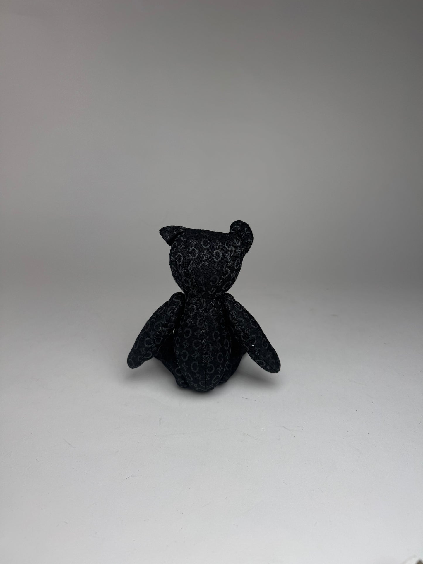 Vintage Celine Paris Canvas Monogramm Teddy Bear black