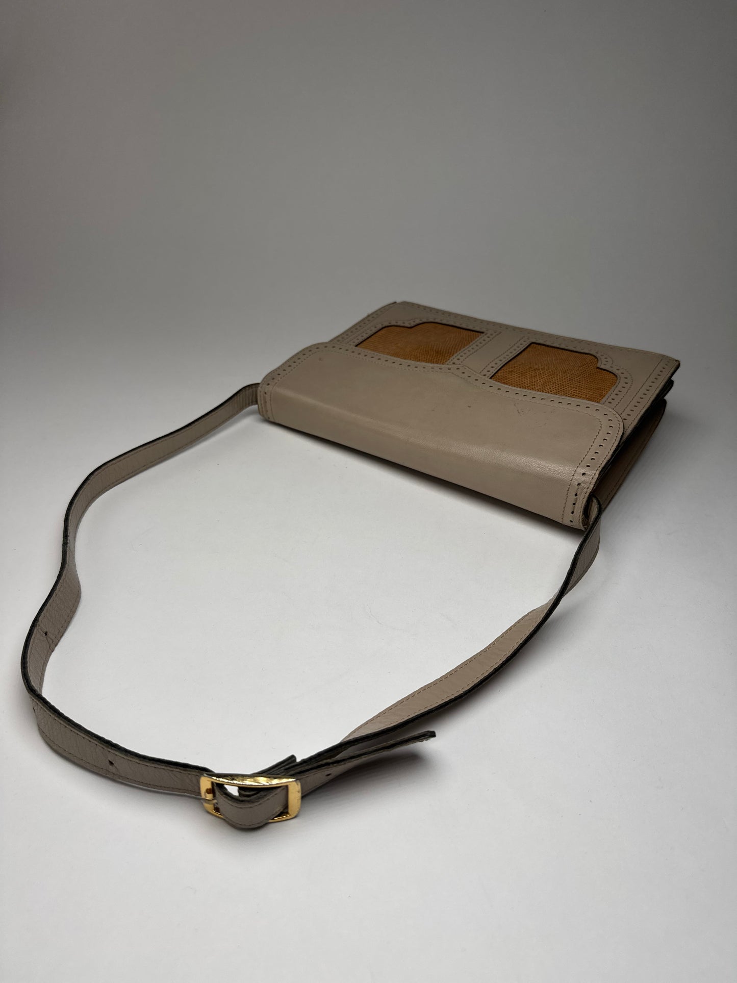 Vintage Yves Saint Laurent 2 Way Leather Bag Y Satchel