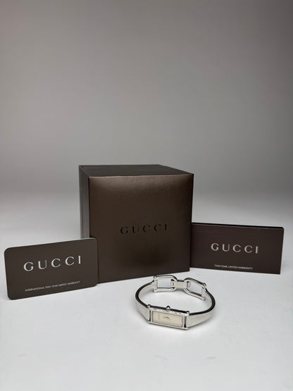 Vintage Gucci Horsebit Watch Steel Silver