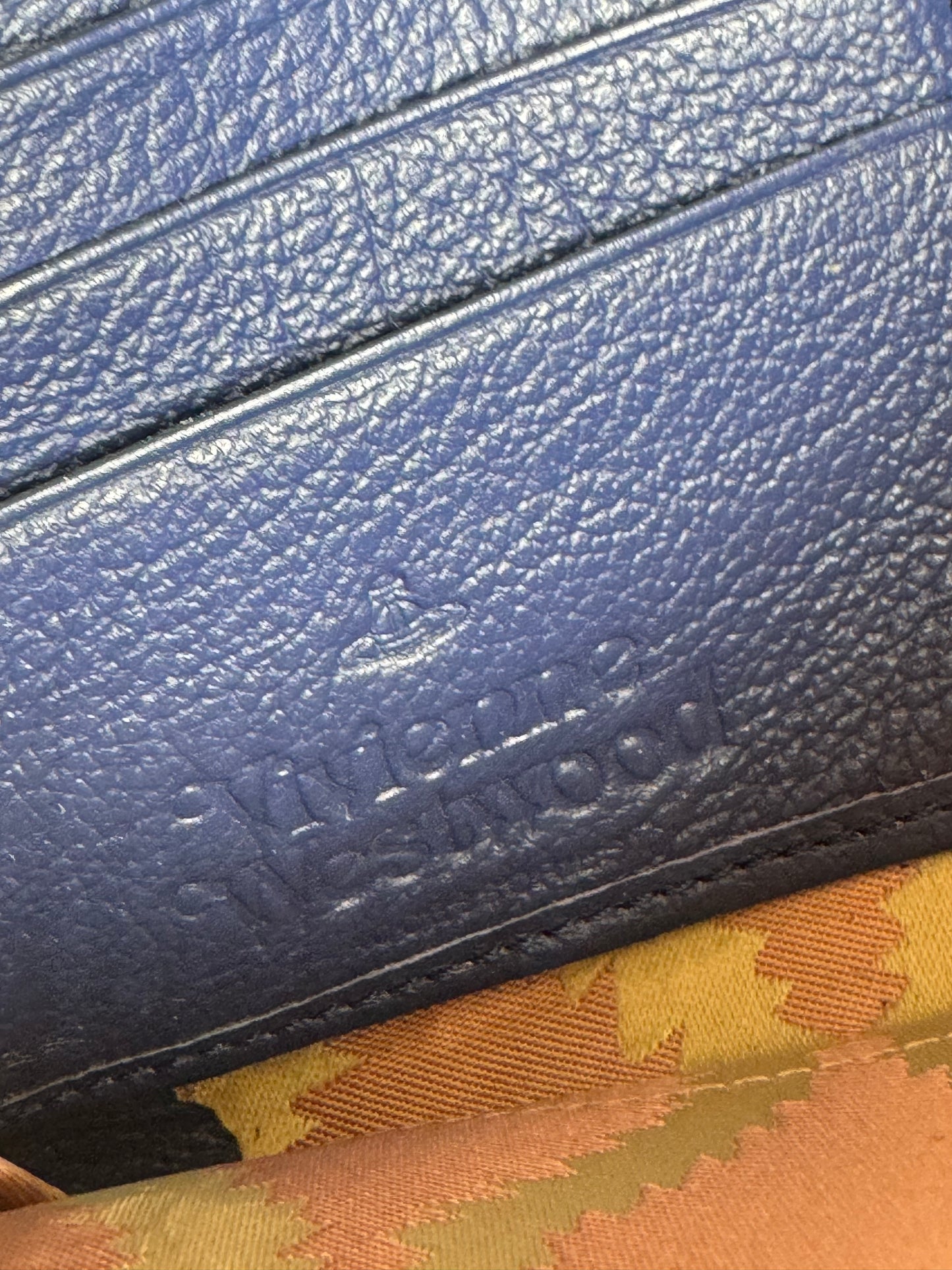 Vintage Vivienne Westwood Leather Wallet Blue