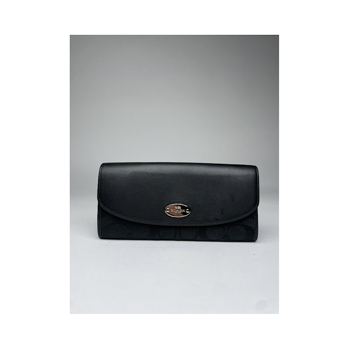 Coach Black Leather Wallet image 3