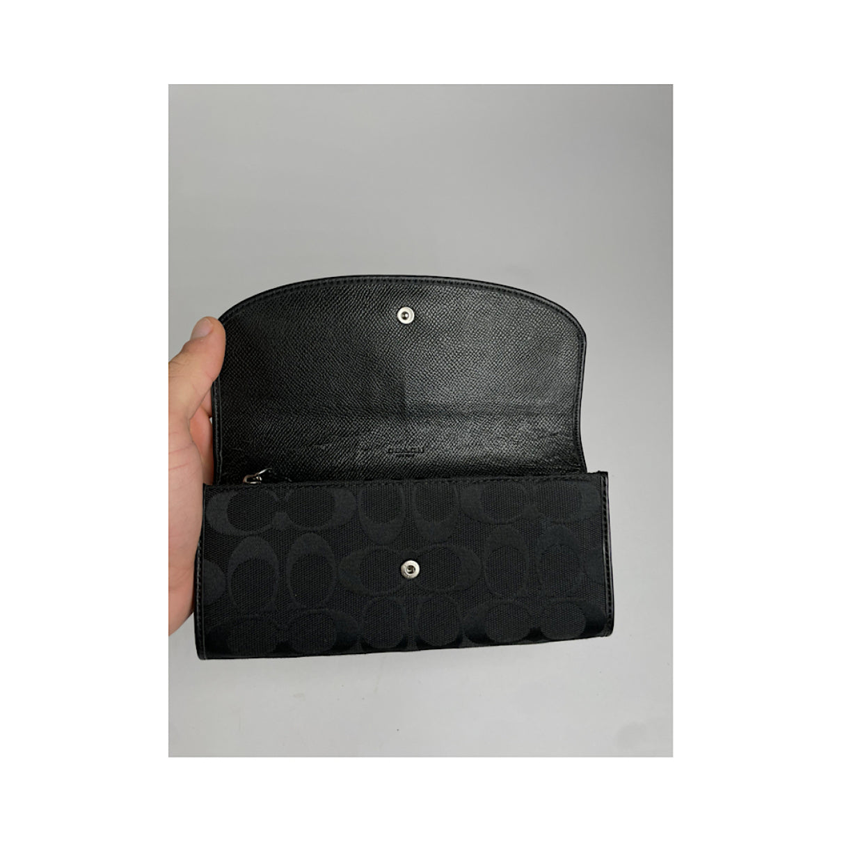 Coach Black Leather Wallet image 5