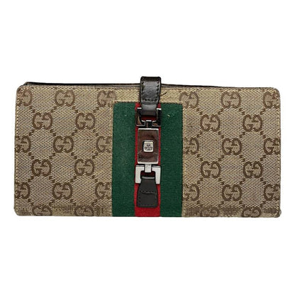 Gucci Jackie Vintage Beige Cotton Wallet image 1
