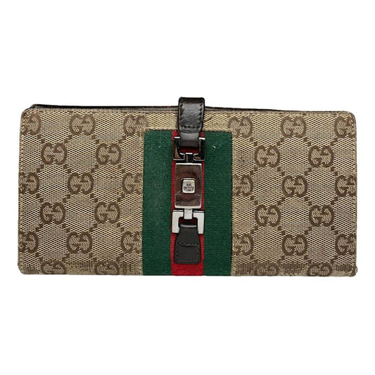Gucci Jackie Vintage Beige Cotton Wallet image 1