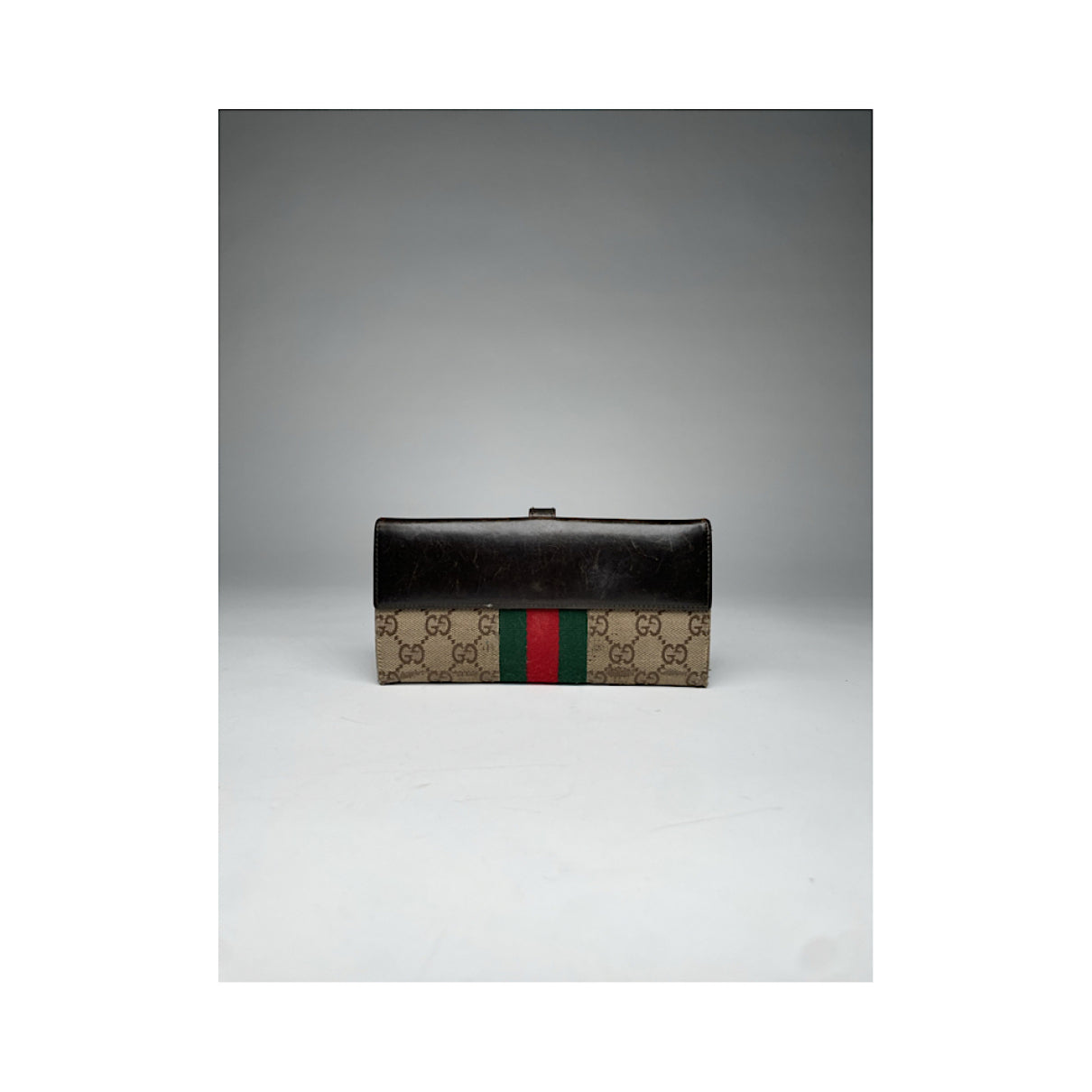 Gucci Jackie Vintage Beige Cotton Wallet image 2