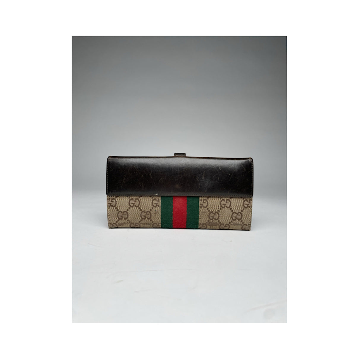 Gucci Jackie Vintage Beige Cotton Wallet image 3