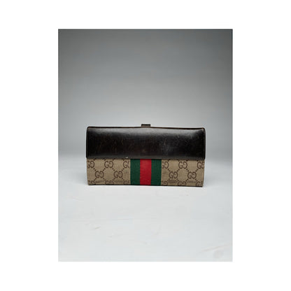 Gucci Jackie Vintage Beige Cotton Wallet image 3