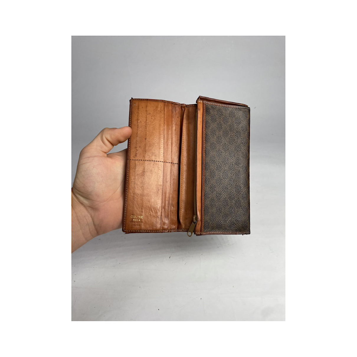 Celine Brown Leather Purse image 3