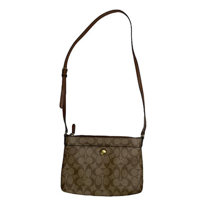Coach Signature Sufflette Brown Leather Handbag image 1