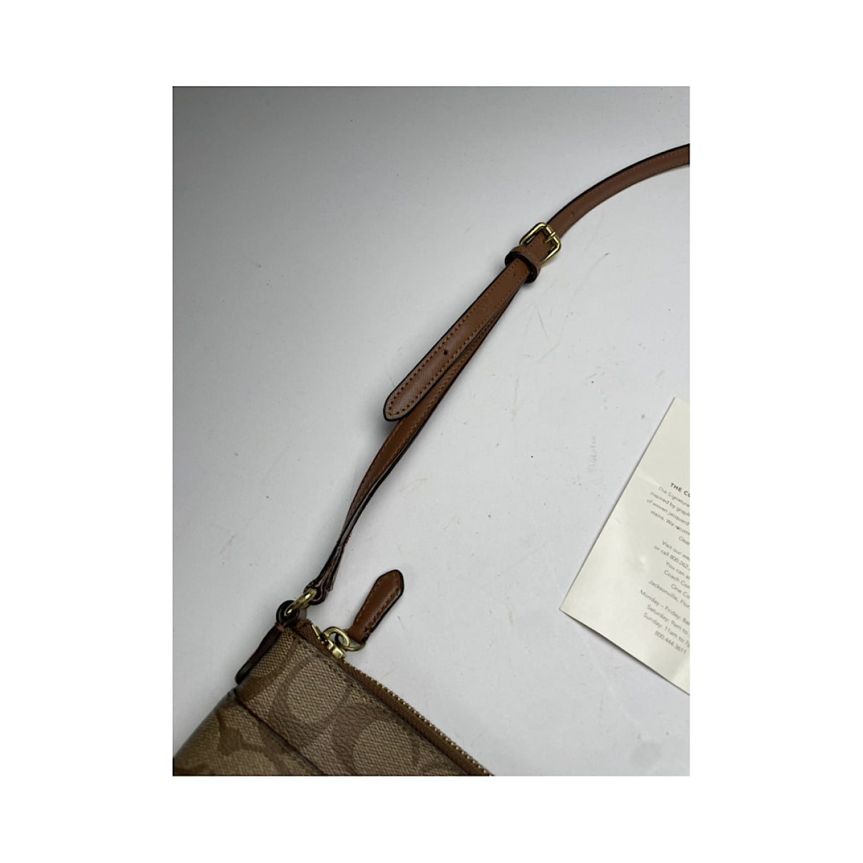 Coach Signature Sufflette Brown Leather Handbag image 3