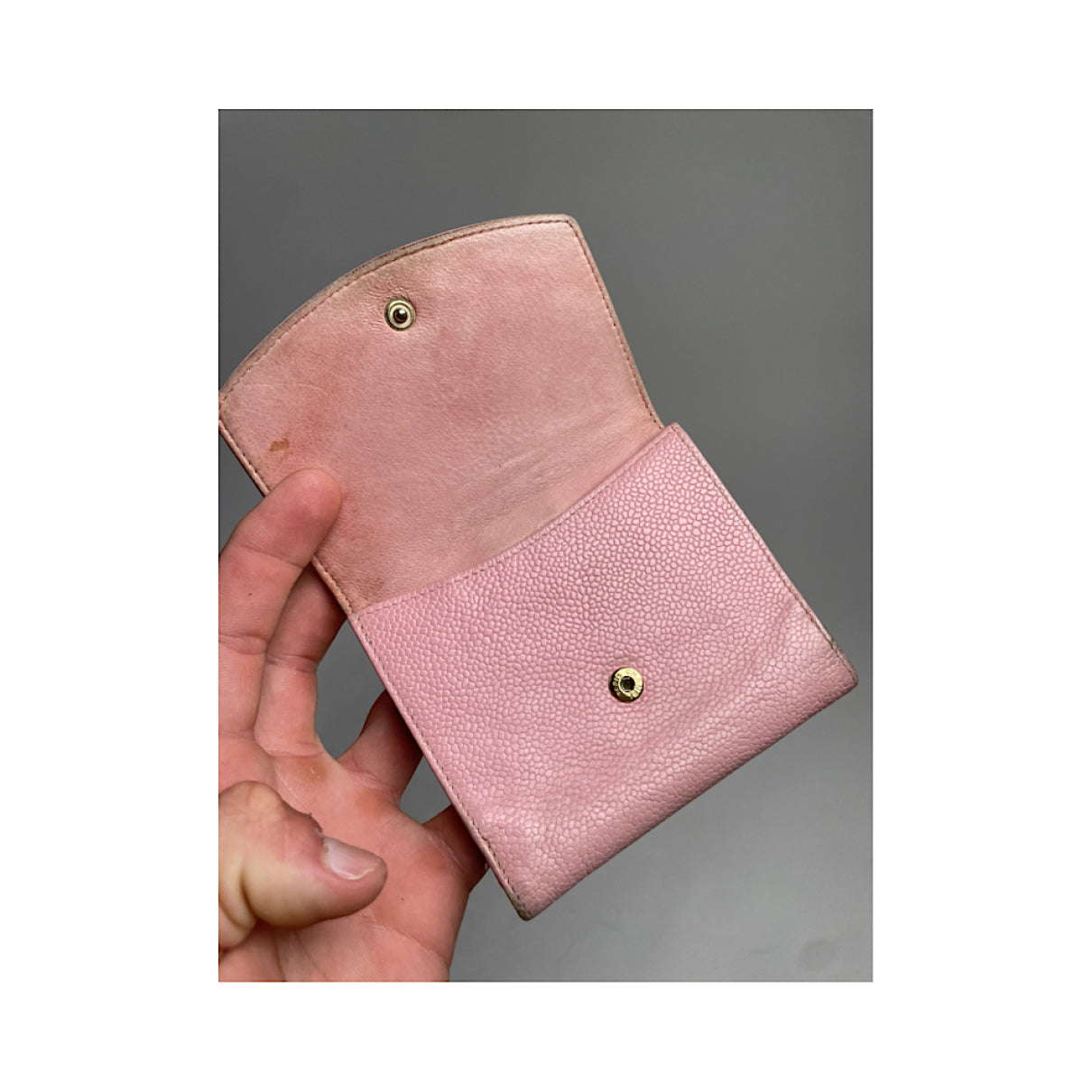 Chanel Cambon Pink Leather Wallet image 5