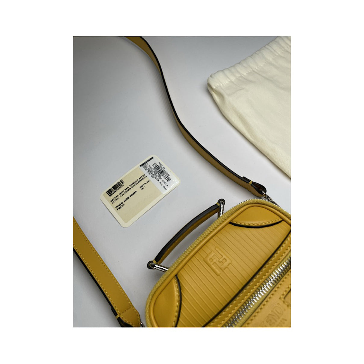 Fendi Cookie Yellow Leather Handbag image 5