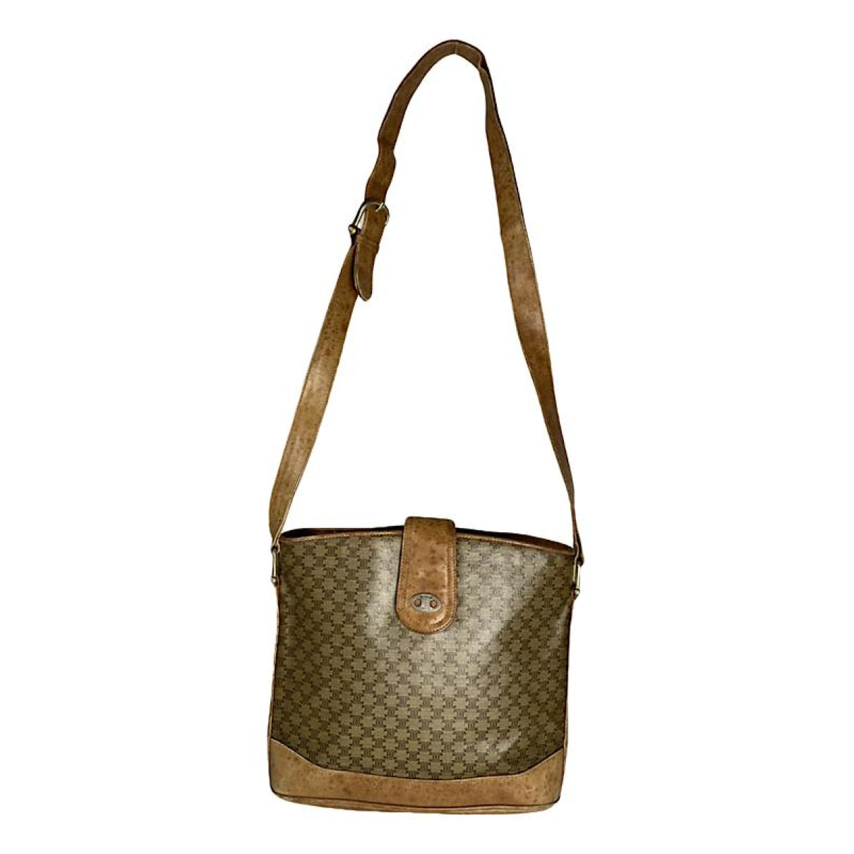 Celine SAC SEAU Brown Leather Handbag image 1