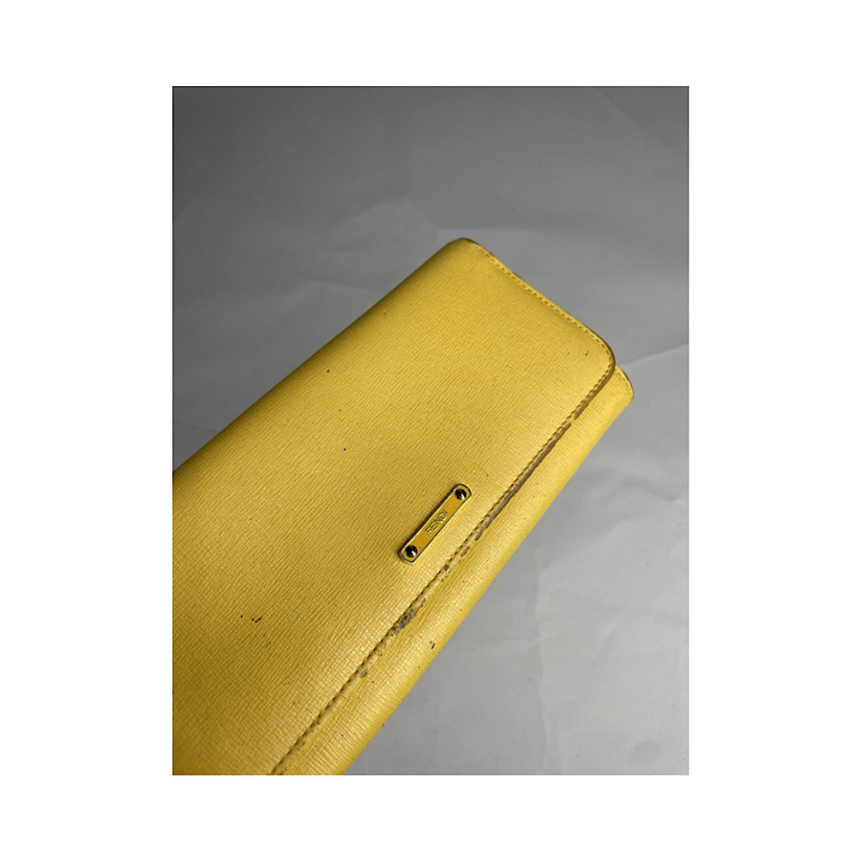 Fendi Yellow Leather Wallet image 3