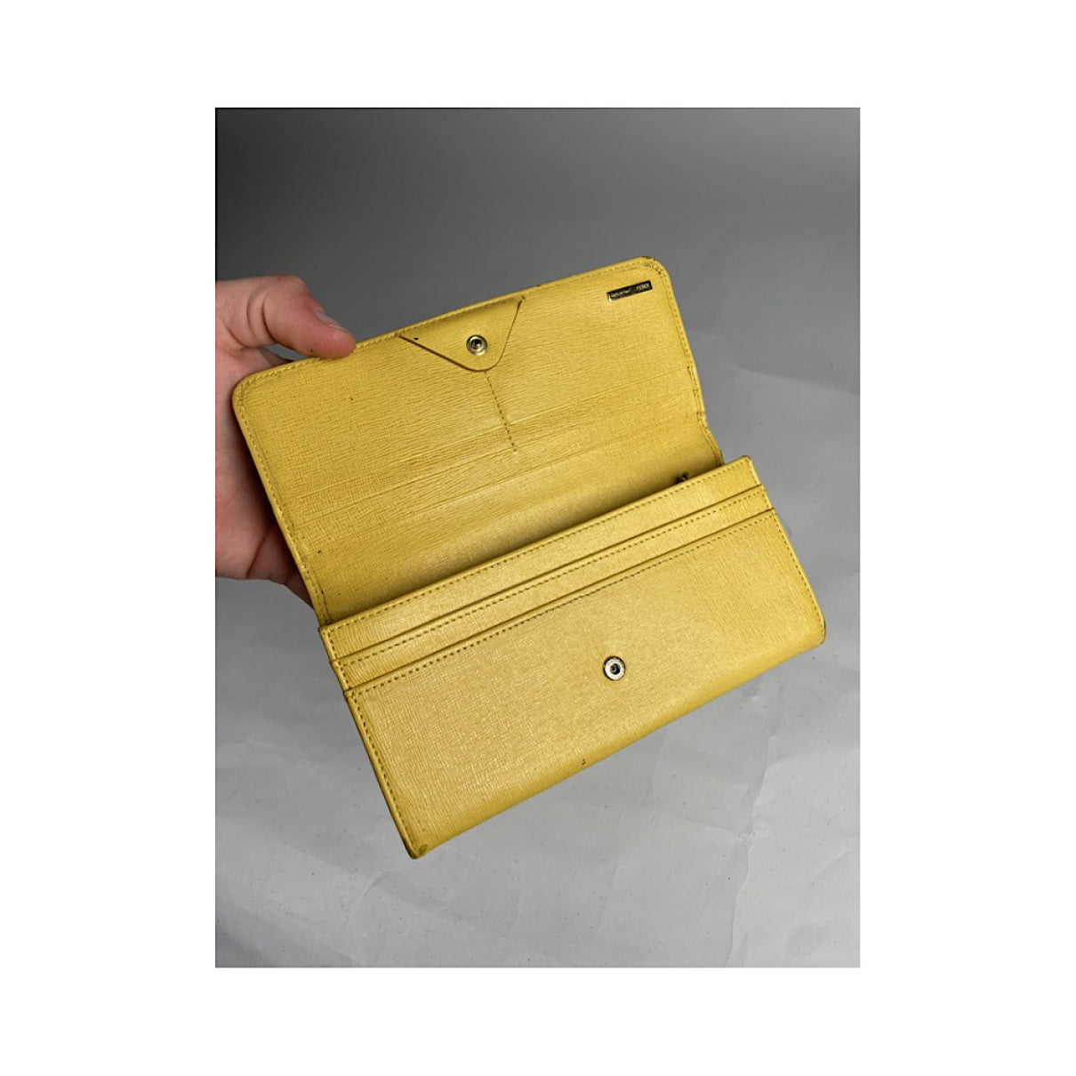 Fendi Yellow Leather Wallet image 4