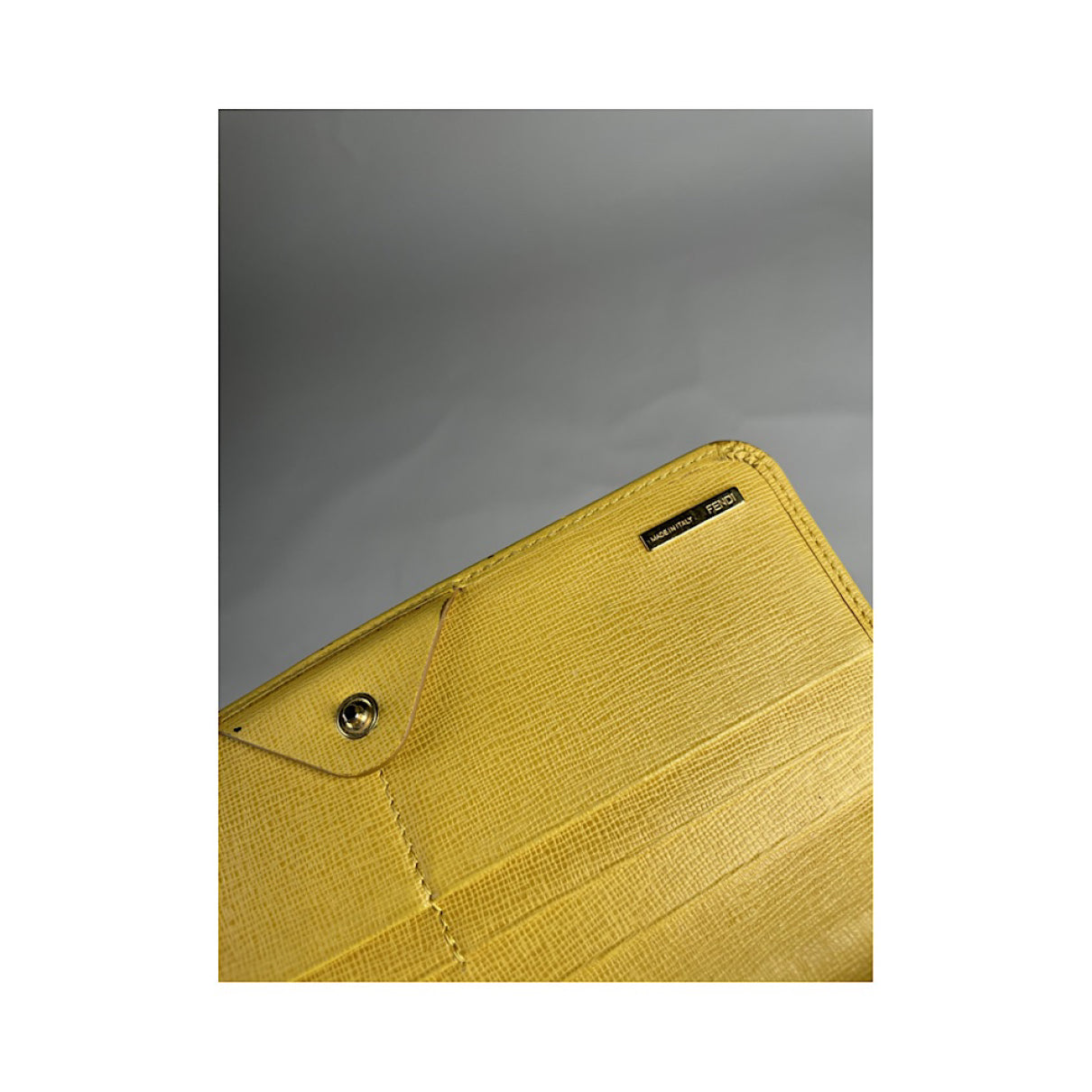 Fendi Yellow Leather Wallet image 5