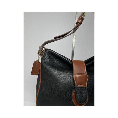 Coach Signature Sufflette Black Leather Handbag image 5
