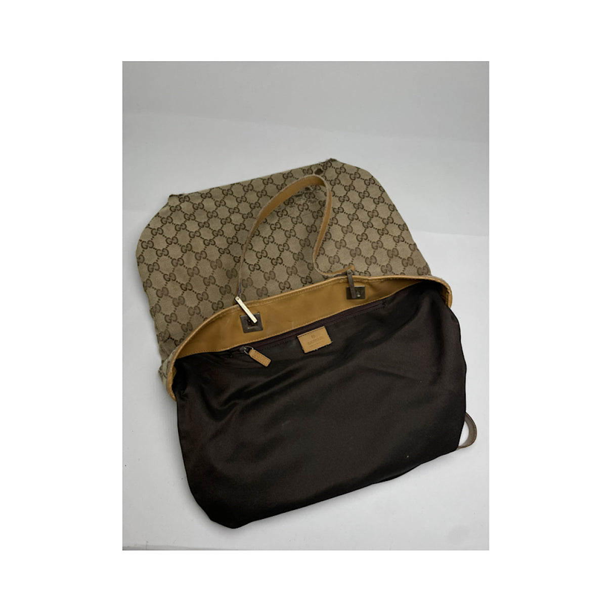 Gucci Jackie Vintage  Beige Cotton Handbag image 2