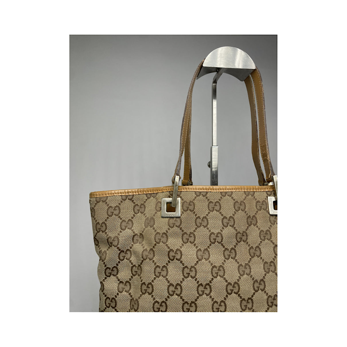 Gucci Jackie Vintage  Beige Cotton Handbag image 4